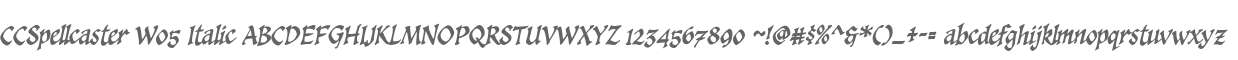 CCSpellcaster W05 Italic