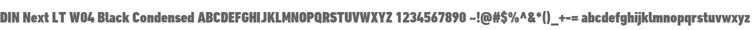 DIN Next LT W04 Black Condensed