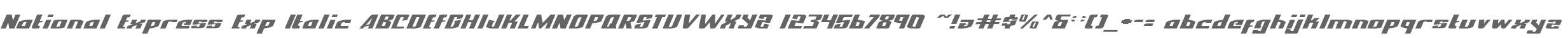 National Express Exp Italic
