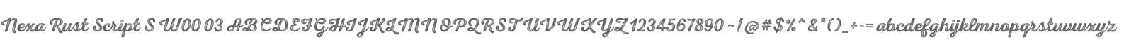 Nexa Rust Script S W00 03