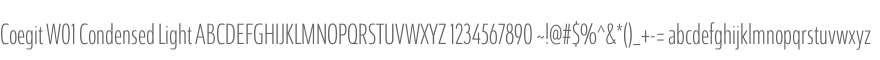 Coegit W01 Condensed Light