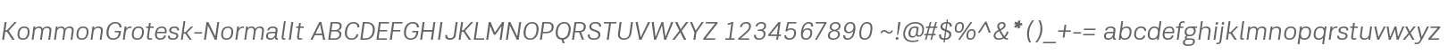 Kommon Grotesk Normal