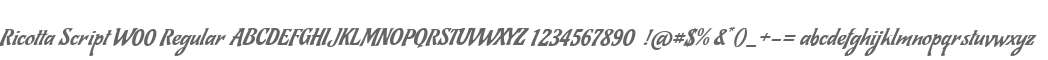 Ricotta Script W00 Regular