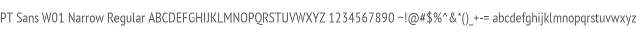 PT Sans W01 Narrow Regular