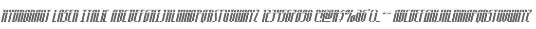 Hydronaut Laser Italic