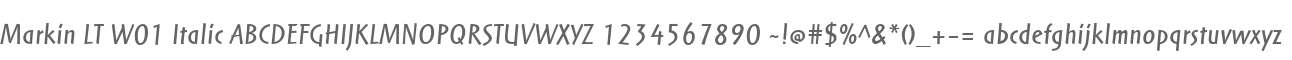 Markin LT W01 Italic