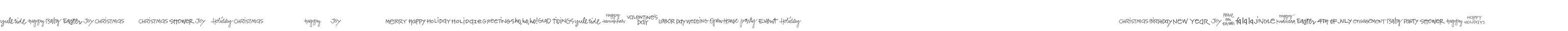 Holiday and Party Words W95