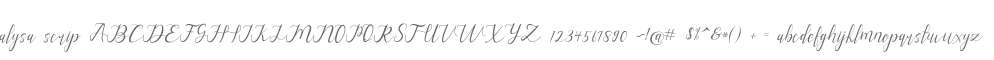 alysa scrip