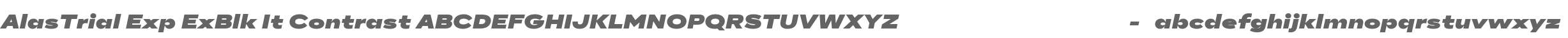 AlasTrial Expanded Extra Black Contrast