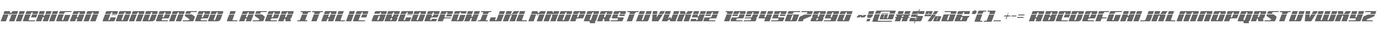 Michigan Condensed Laser Italic