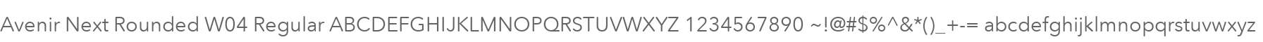Avenir Next Rounded W04 Regular