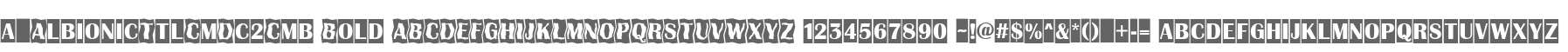 a_AlbionicTtlCmDc2Cmb Bold