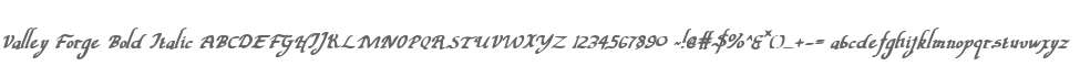 Valley Forge Bold Italic