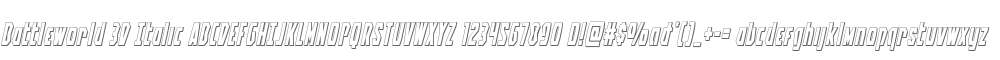 Battleworld 3D Italic