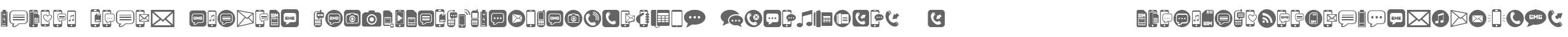 Mobile Icons Regular
