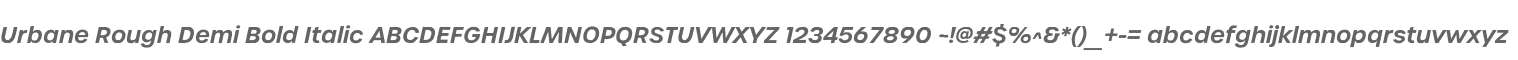Urbane Rough Demi Bold