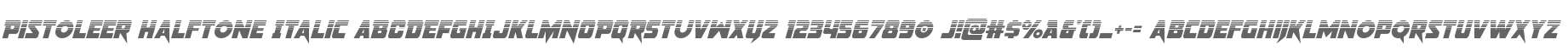 Pistoleer Halftone Italic