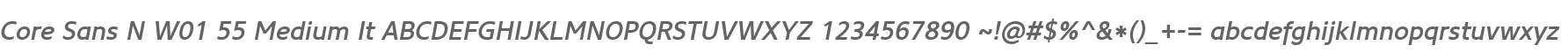 Core Sans N W01 55 Medium It