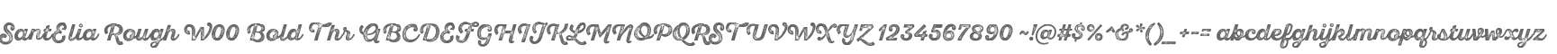 SantElia Rough W00 Bold Thr