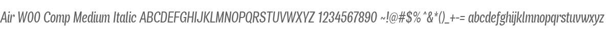 Air W00 Comp Medium Italic