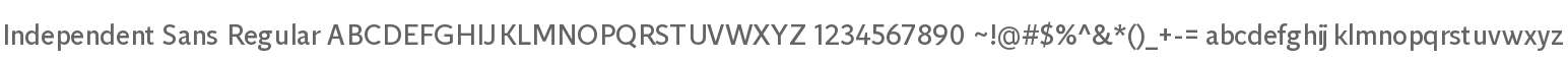 Independent Sans Regular