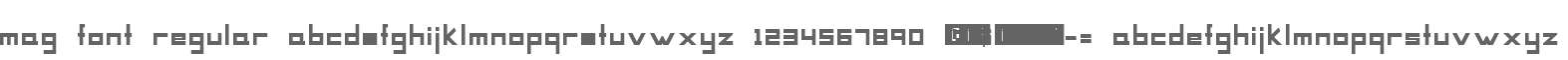 MAG Font Regular
