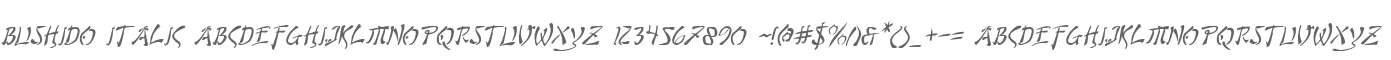 Bushido Italic