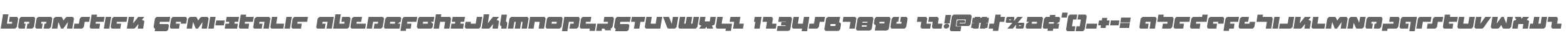 Boomstick Semi-Italic