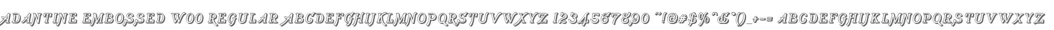 Adantine Embossed W00 Regular