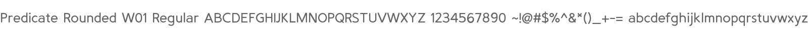 Predicate Rounded W01 Regular