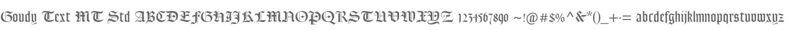Goudy Text MT Std