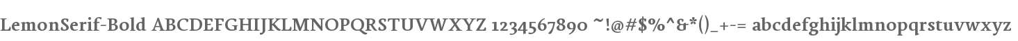 Lemon Serif