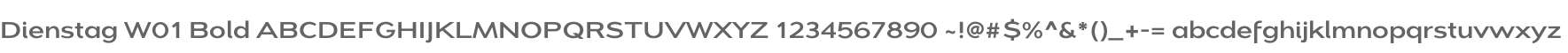 Dienstag W01 Bold