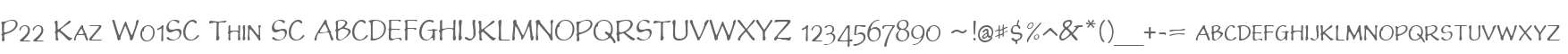 P22 Kaz W01SC Thin SC