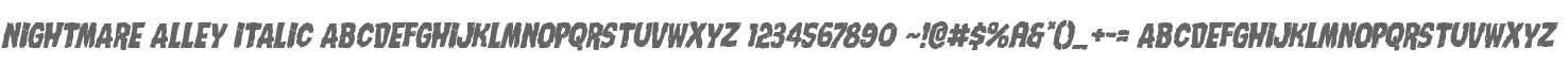 Nightmare Alley Italic