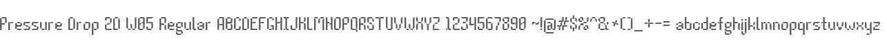 Pressure Drop 2D W05 Regular