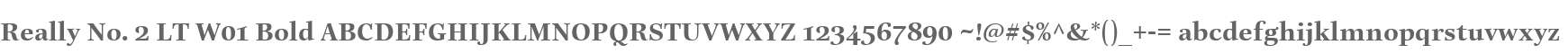 Really No. 2 LT W01 Bold