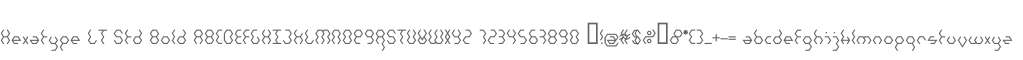 Hexatype LT Std Bold
