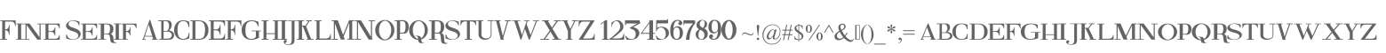 Fine Serif