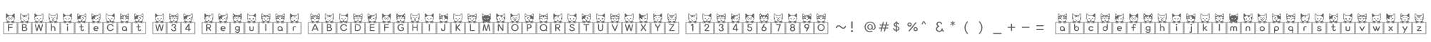 FBWhiteCat W34 Regular