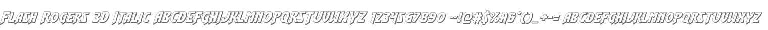 Flash Rogers 3D Italic