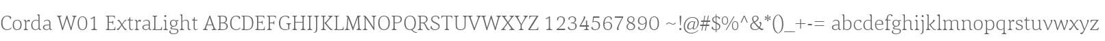 Corda W01 ExtraLight