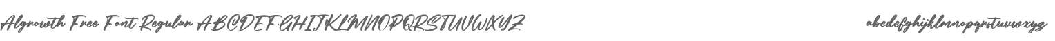 Algrowth Free Font