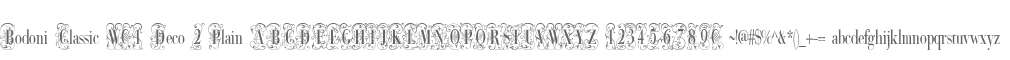 Bodoni Classic W01 Deco 2 Plain