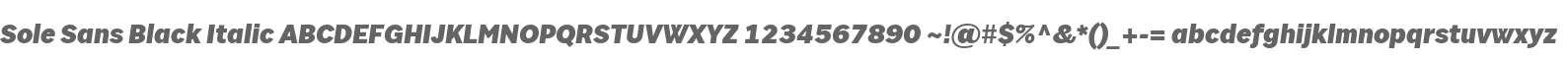 Sole Sans Black