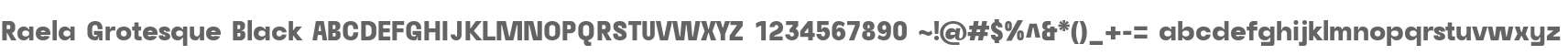 Raela Grotesque Black