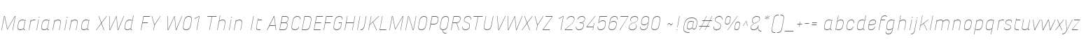 Marianina XWd FY W01 Thin It