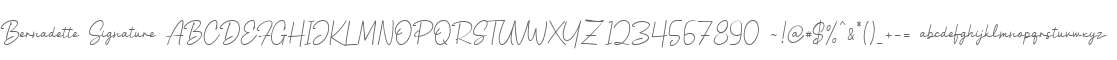 Bernadette Signature
