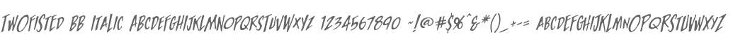 TwoFisted BB Italic