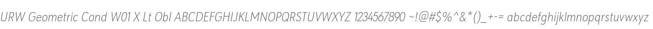 URW Geometric Cond W01 X Lt Obl